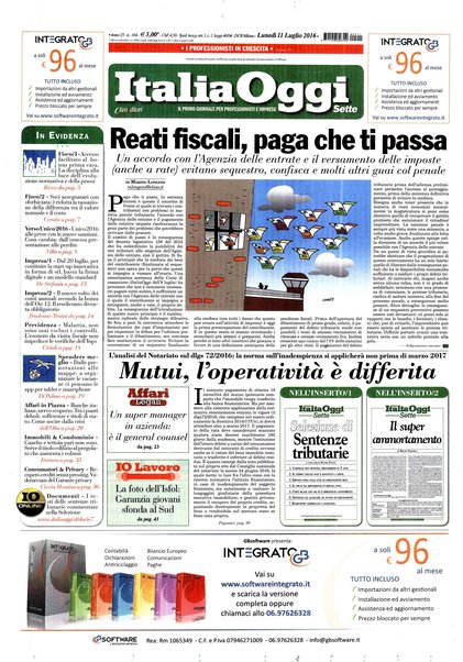 Italia oggi : quotidiano di economia finanza e politica